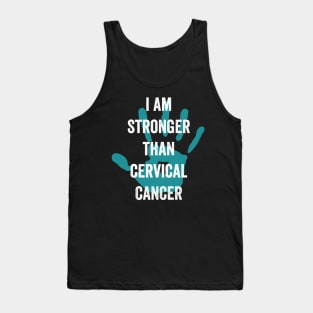 cervical cancer warrior - gynecological cancer teal ribbon awareness month Tank Top